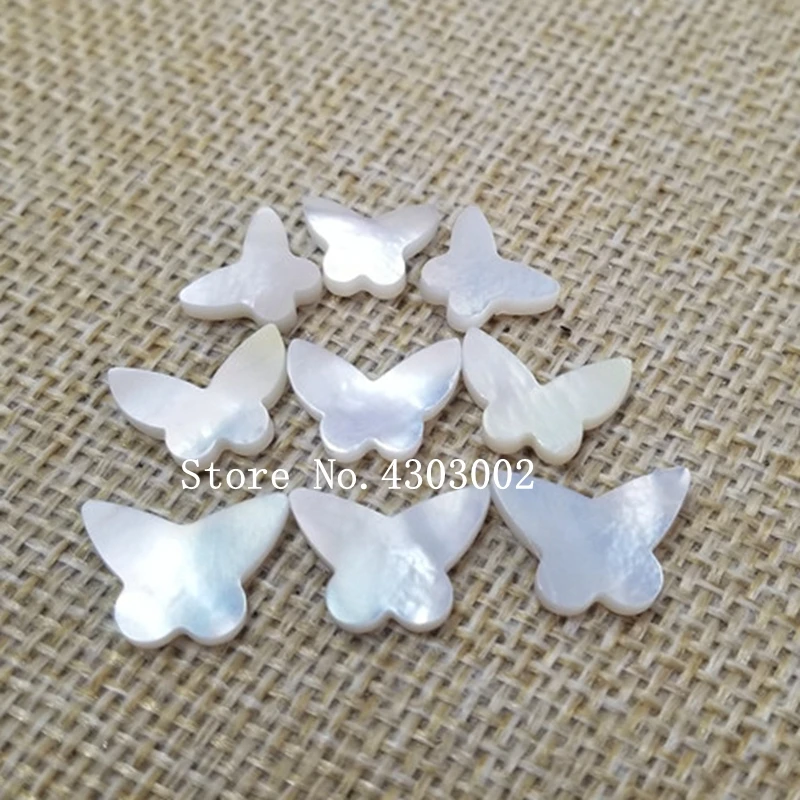 

50pcs/lot Natural Butterfly Mother of Pearl shell for DIY Jewelry Butterfly Cut MOP Pearl shell Beads