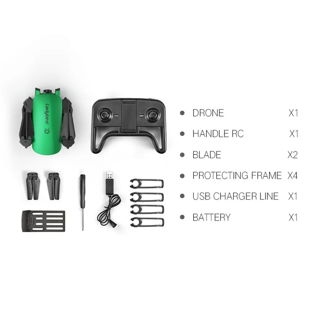 720P green 1 bat R8 Радиоуправляемый Дрон 4K 1080P 720P двойная камера FPV Wi-Fi оптический поток в реальном времени воздушный видео Радиоуправляемый квадрокоптер складной самолет камера Дрон - Цвет: 720P green 1 bat