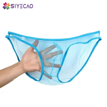 

Clearance!Sexy Men's Briefs Male Ultra-thin Transparent Briefs Panties Mesh Gauze See Through European Size Men Underwear Cueca
