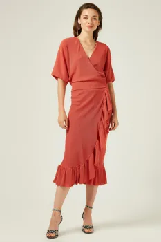 

FRILLY ASTARLI BELİ LASTİKLİ SKIRT