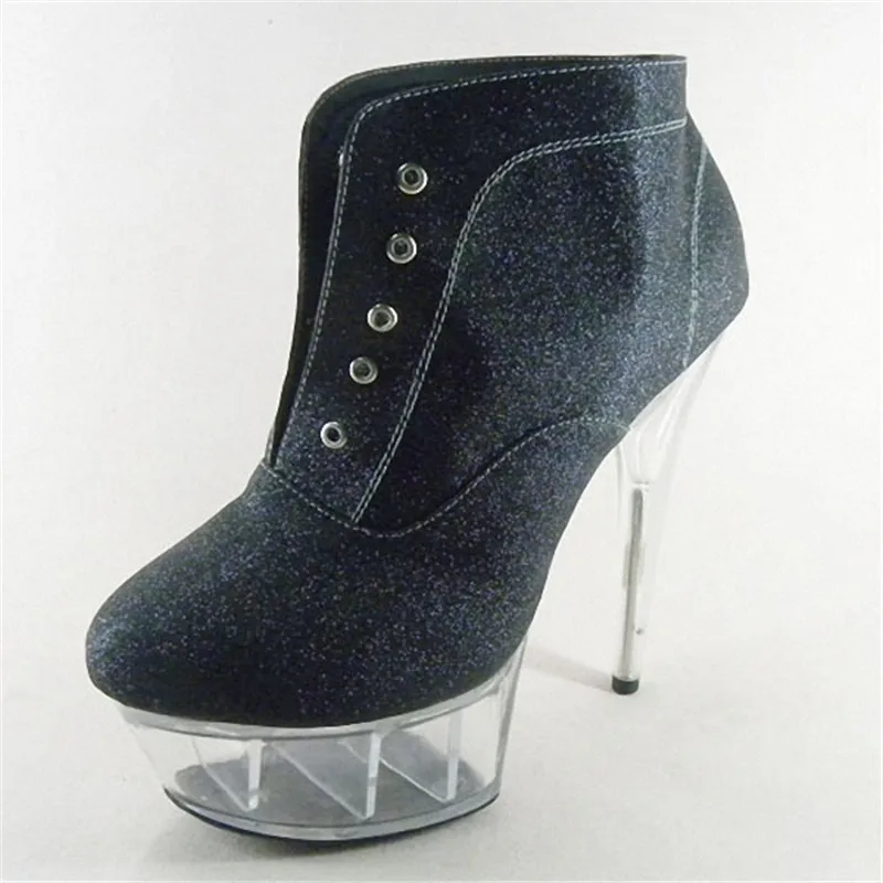 Dance shoes 15cm ultra high heels single shoes fashion stage shoes  Gorgeous shiny leather High Heels mary jane shoes