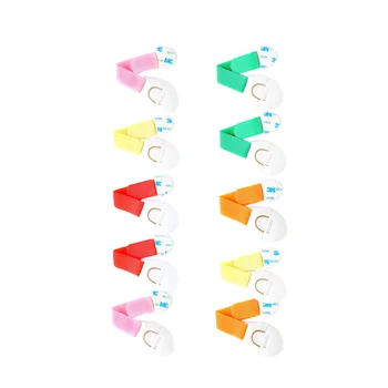 

10PCS Self-Adhesive Child Safety Locks Multipurpose Cabinet Locks for Refrigerators Doors Drawers Kids (Random Color)