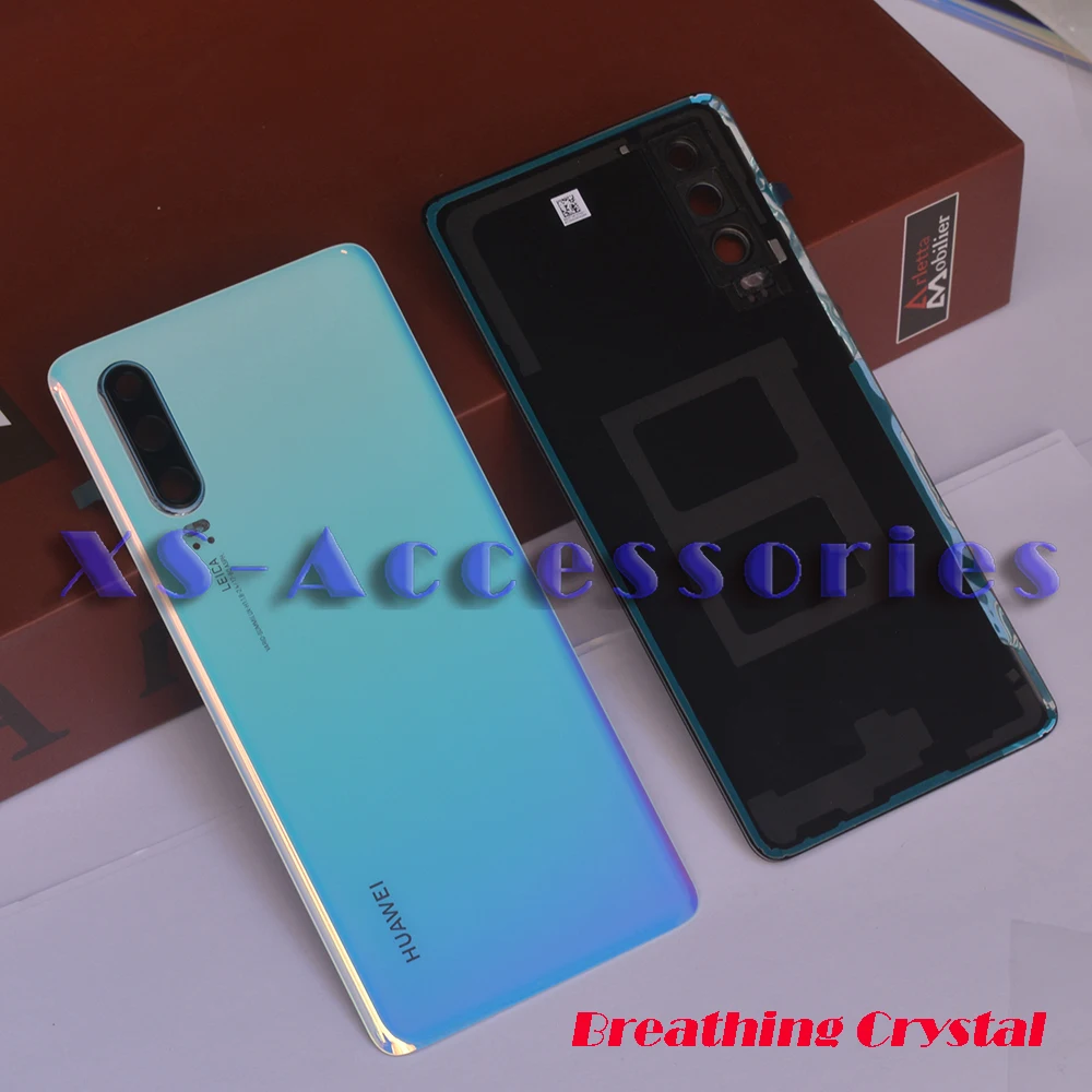 Задняя крышка для huawei P30 задняя крышка стеклянная батарея с объективом камеры Замена для huawei P30 Задняя крышка батареи