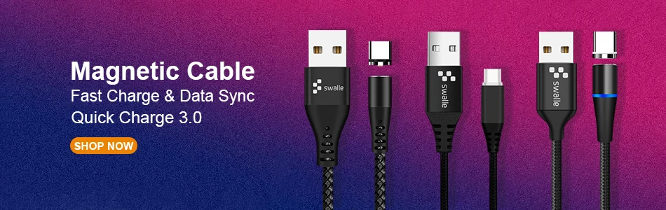 Swalle USB Cable Fast Charging USB Type C Cable Charger Data Charge Micro USB Cable Mobile Phone USB Cord for iPhone Samsung Mi