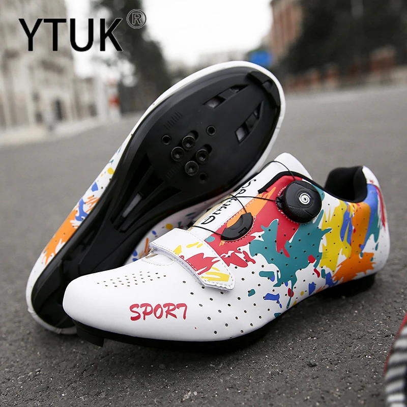 YTUK zapatillas de ciclismo con autosujeción para hombre, calzado deportivo para bicicleta de montaña y carretera, para triatlón, MTB|Zapatillas de - AliExpress