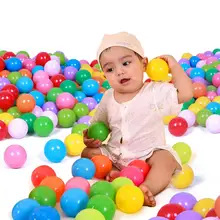 Balle colorée en plastique souple pour enfants, 200, pièces/ensemble, 2.1 pouces, jouet amusant pour bébés, fosse de natation, tentes, boule de piscine 
