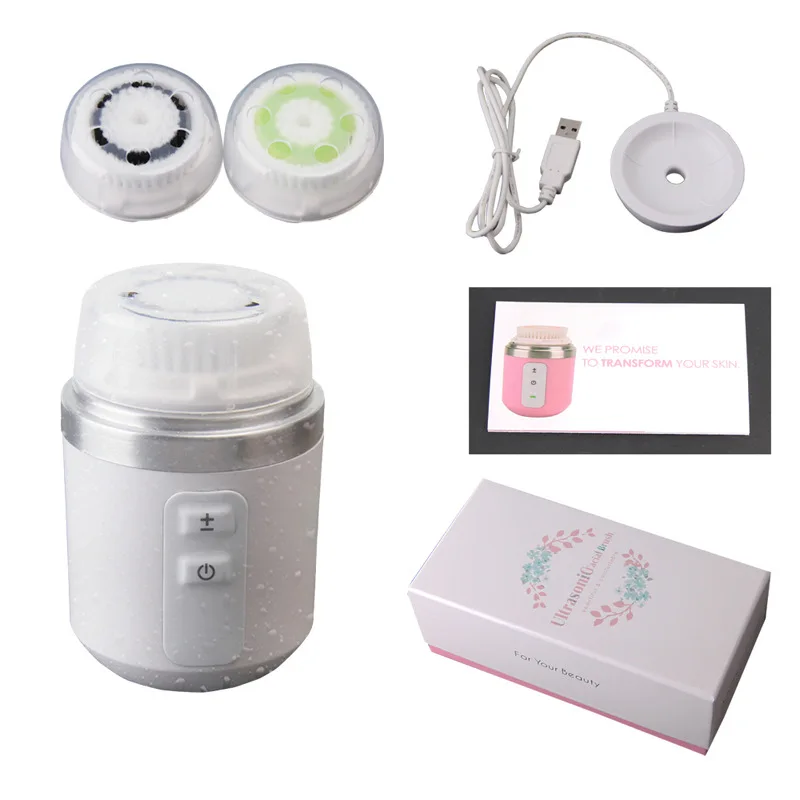 

Ultrasonic electric cleansing instrument cleansing brush wireless charging replaceable brush head waterproof face scrubber