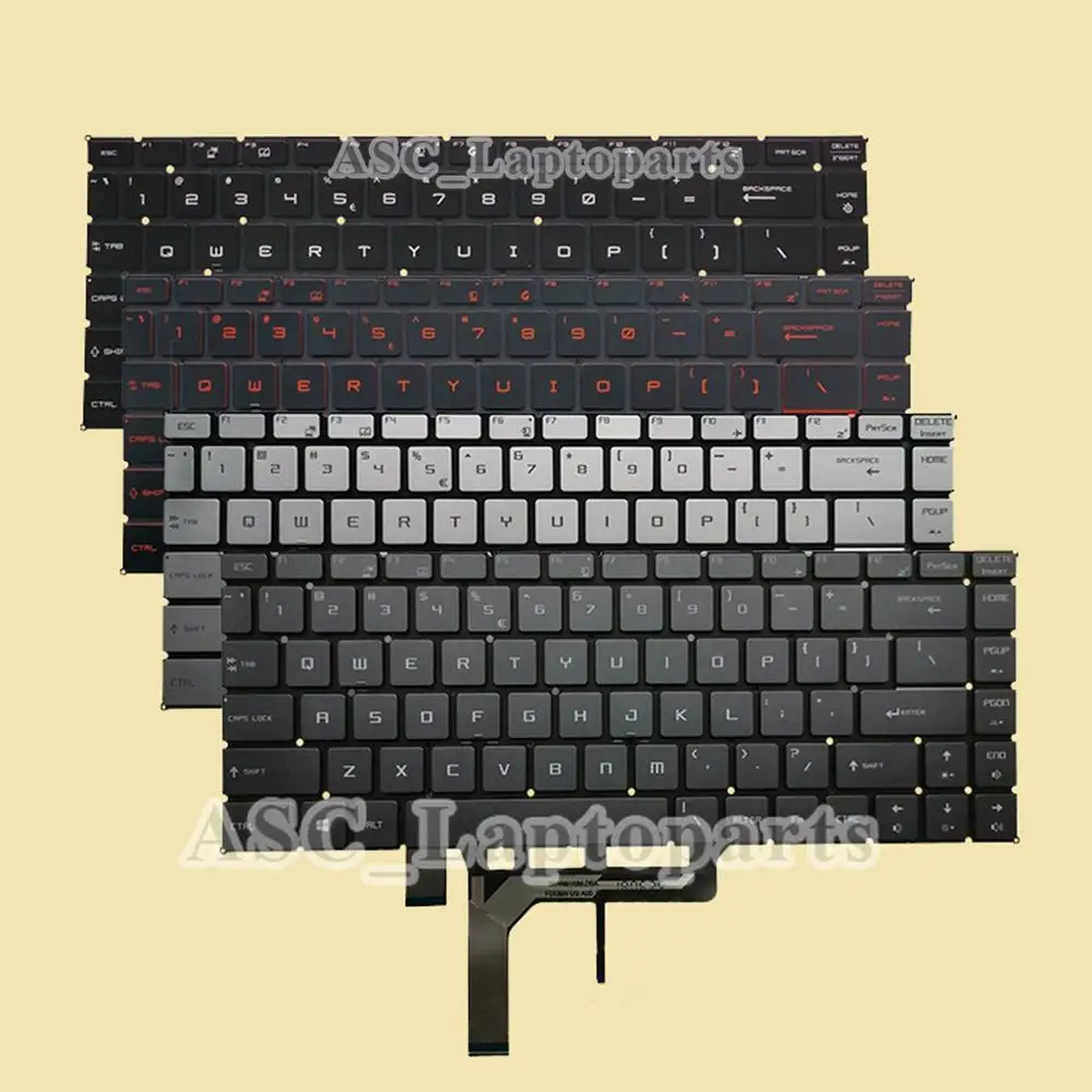 Qwerty Teclado com Retroiluminação para Laptop Msi Gf63 8rc Gf63 8rd Novo us