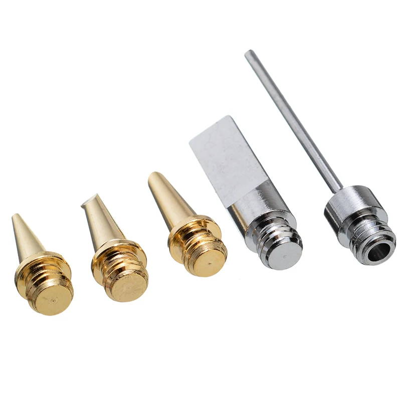

Replacement 5pcs Copper Iron Tips Nozzles Kit Cordless Gas Soldering Iron Station Tip Welding Soldering Torch Iron Nozzles Tools