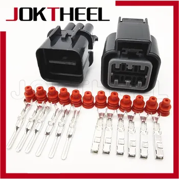 

1-20 sets 6 Pin male female KUM 090 Oxygen Sensor auto connector headlamp fog lamp plug for KIA Hyundai PB625-06027 PB621-06020