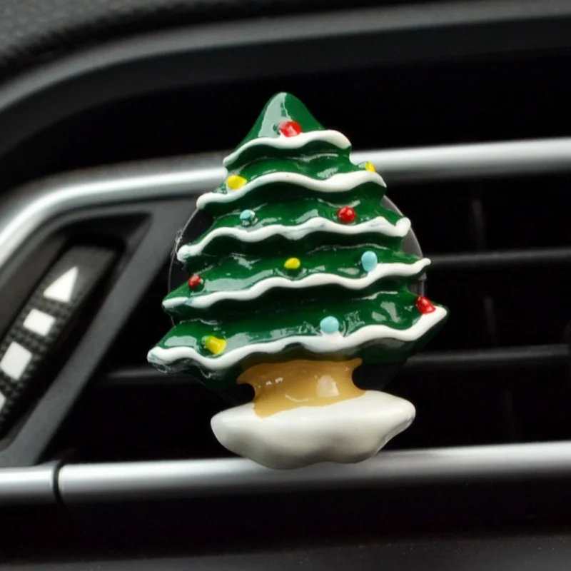 Авто кондиционер воздуха на выходе клип духи автомобиля освежитель воздуха автомобиля орнамент Санта Клаус Снеговик колокольчик украшение "Собака" Рождественские подарки