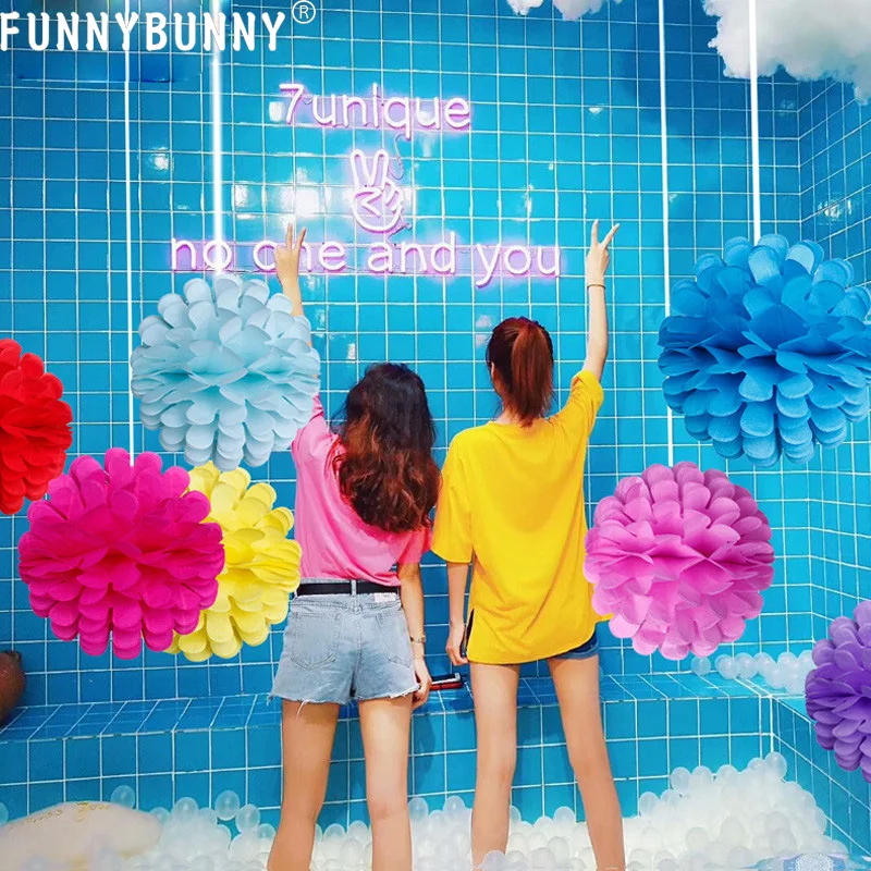 FUNNYBUNNY сотовые шары для вечеринки Свадебные цветы настенные украшения цветок