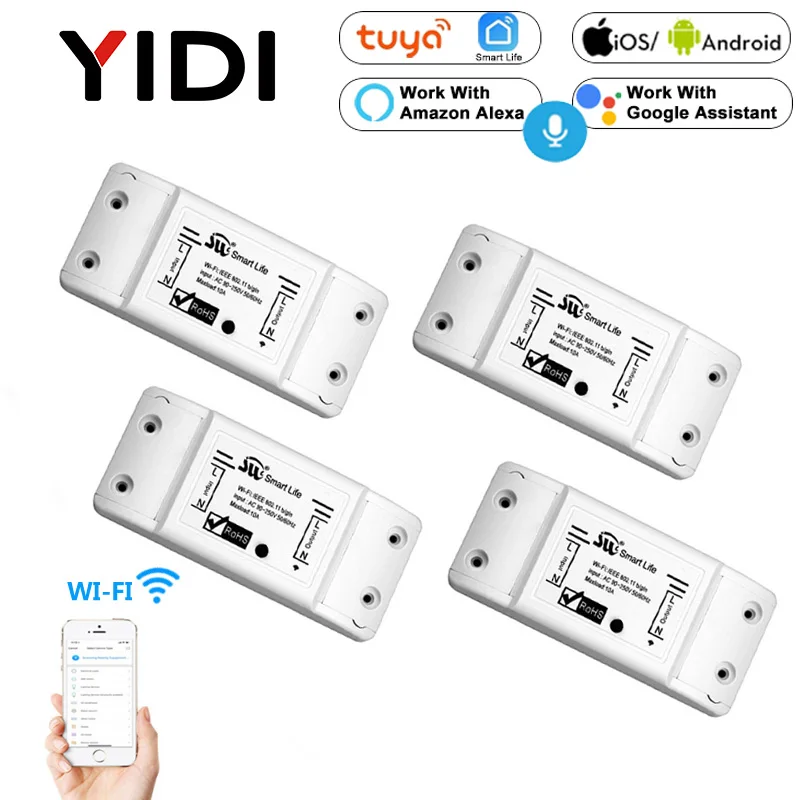  Wifi Smart Light App Control Switch Universal Breaker Wireless Remote Control Smart home tuya App v - 4000038745706