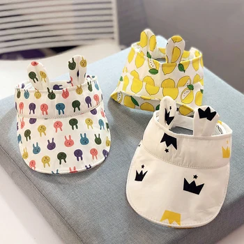 

Children Sun Hats Toddler Cap Cute Dot Baby Cap Girl Boys Sun Hat With Ear For Spring Newborn Photography Props Baseball Cap