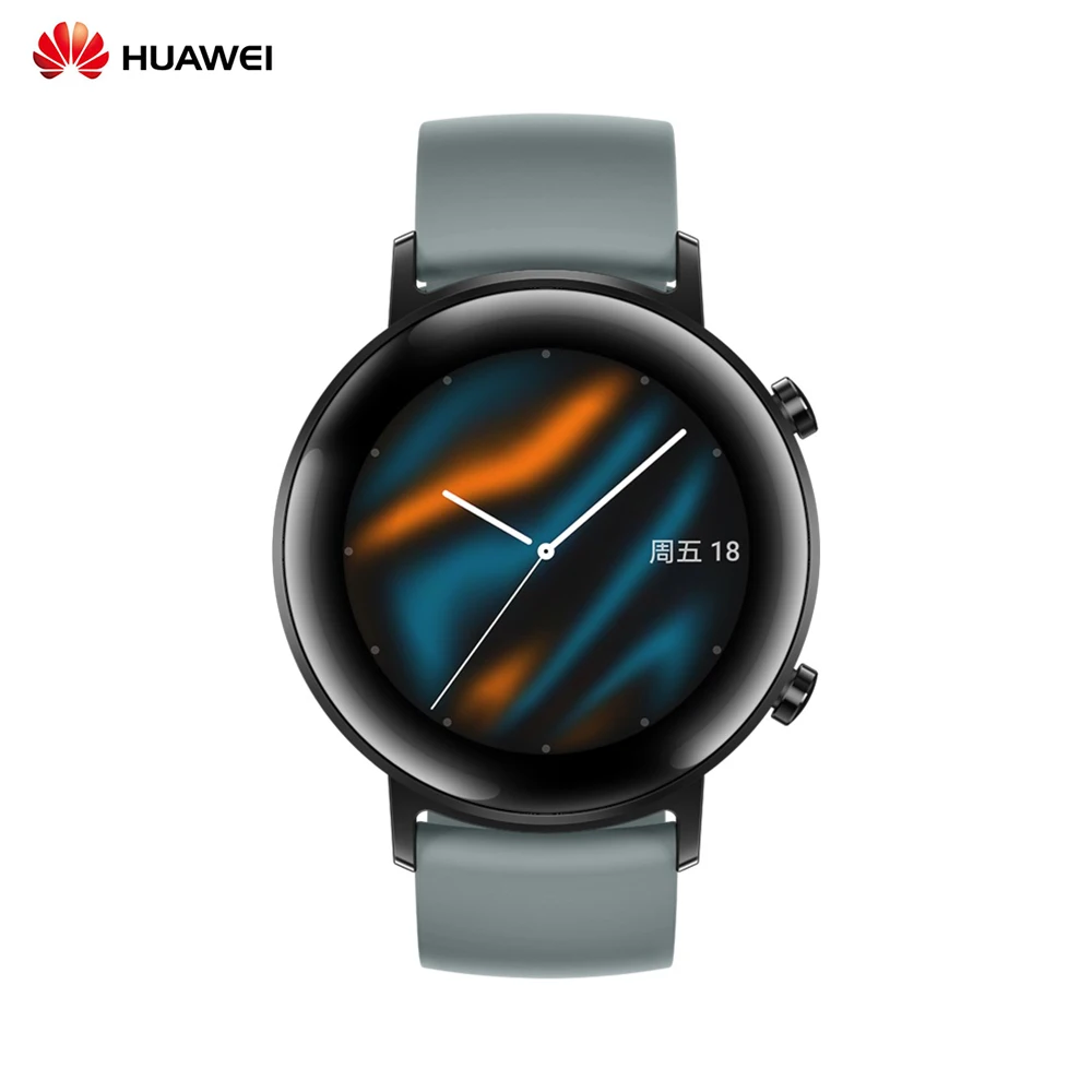 Смарт часы HUAWEI GT 2 42 мм 5 АТМ водонепроницаемые спортивные с Bluetooth монитором сна GPS