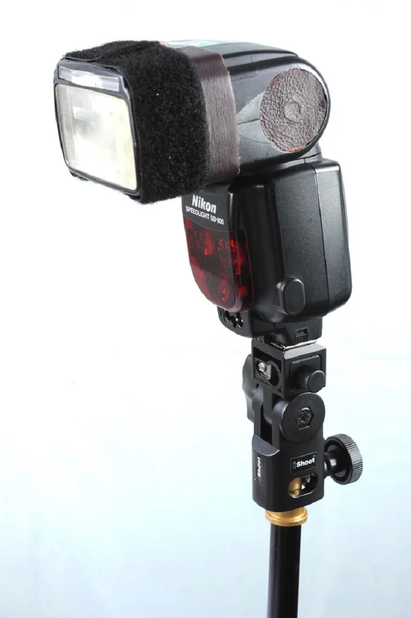 iShoot Mini Flash Bracket/Umbrella Holder Universal Metal Hot Shoe Mount for Canon Nikon Pentax Olympus Sony HVL-F60M Speedlite camera umbrella