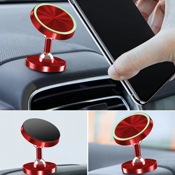 

Two Way Adjust Car Phone Holder Stand Luminous Magnetic Car Holders 360 Degree Magnet Universal Mobile Mount Desk Stands 1pcs