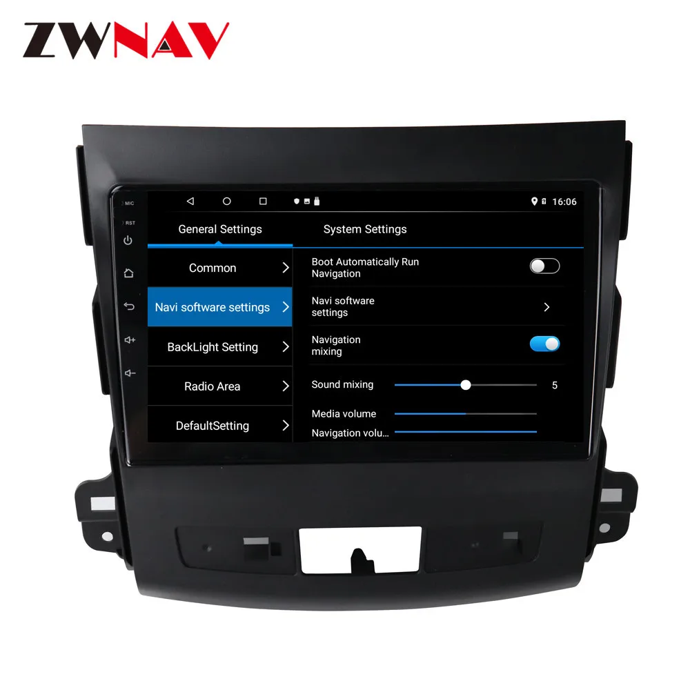 Sale Android 9 Car No DVD player GPS Navigation for Mitsubishi Outlander/Citroen C-Crosser/Peugeot 4007 radio tape recorder head unit 16