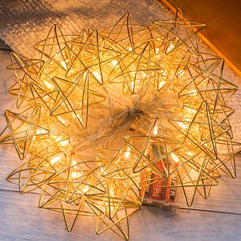 

Novelty Creative Star Light String for Home Garden Battery Power LED Fairy Lamp Wedding Home Indoor Decoration