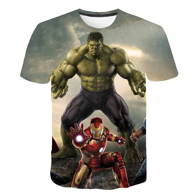 Anak Laki laki Kartun Hulk Iron Man 