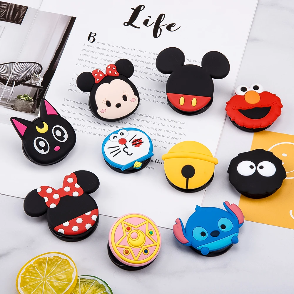 

NEW 1PCS Universal mobile phone bracket Cute 3D Animal airbag Phone Expanding Stand Finger Holder cartoon phone holder Stand