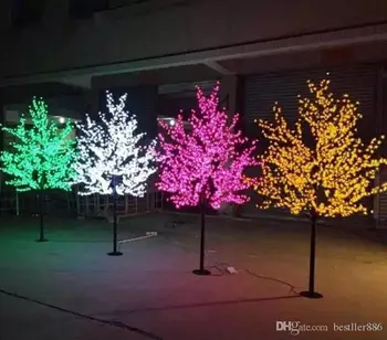 

cheap sale Waterproof Artificial 1.8M Led Cherry Blossom Tree Lamp 864LEDs Christmas Tree Light for Home Festival Decoration