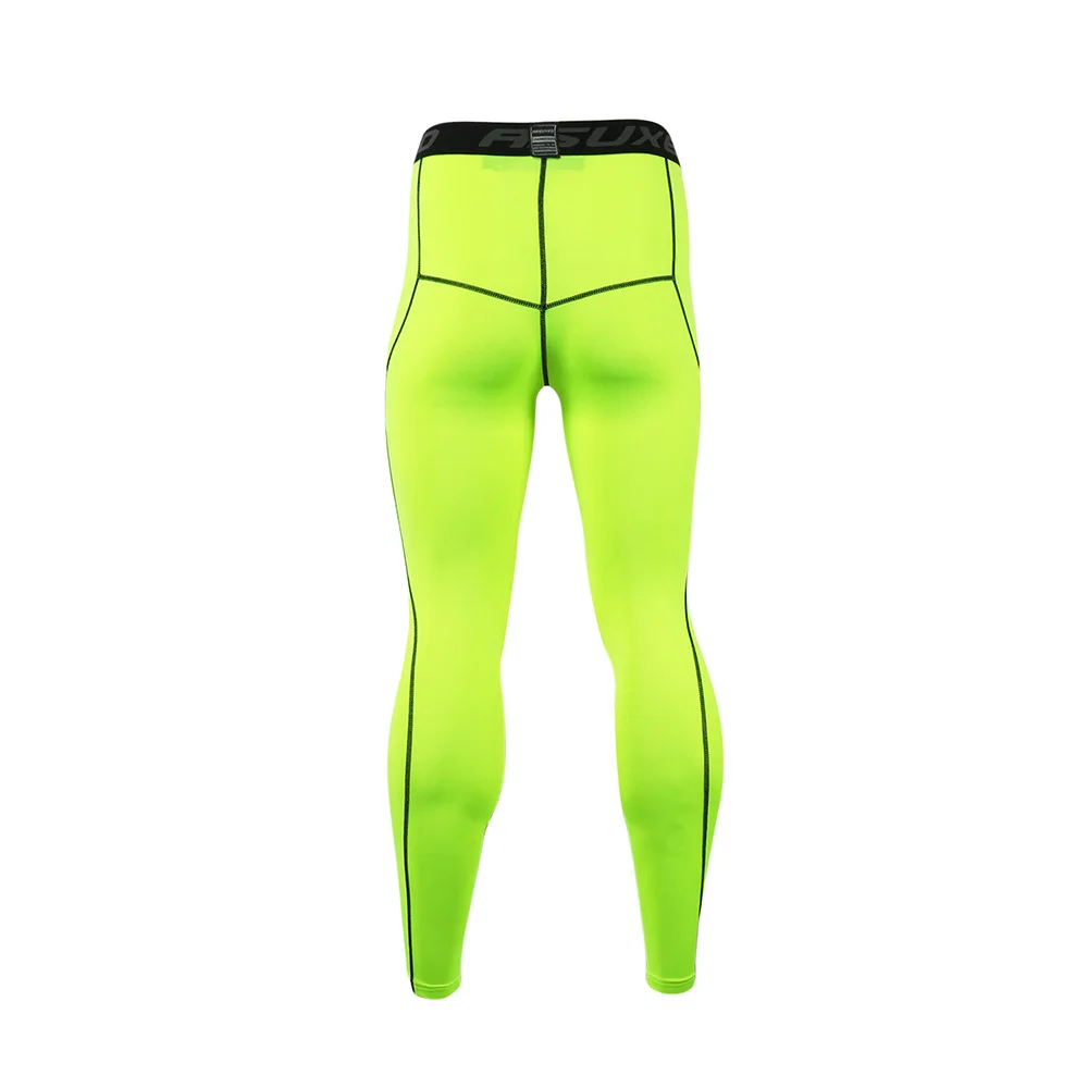 ARSUXEO Men Sports Tights Running Pants Breathable Base Layer Gym Fitness Leggings Workout Training Exercise Trousers Quick Dry
