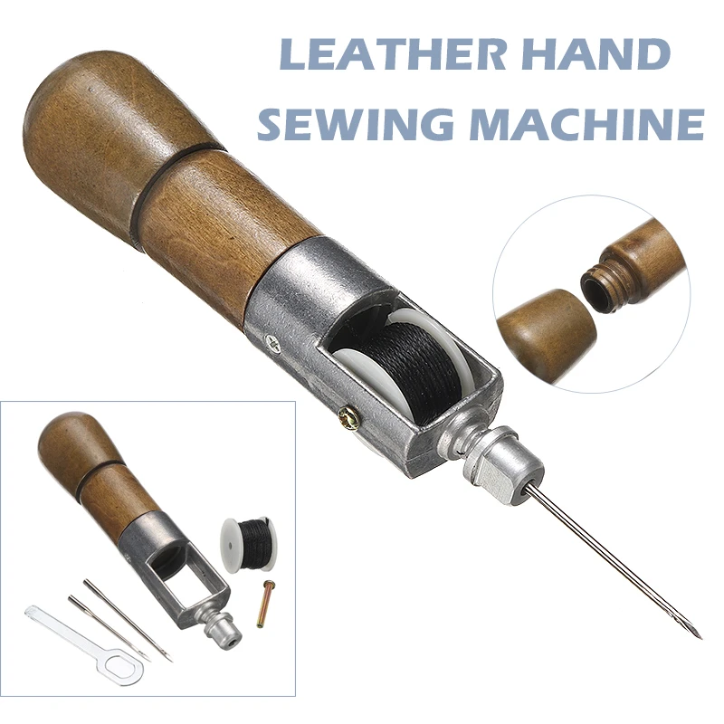1set Durable Leather Sewing Awl Leathercraft Lock Stitch Sewing Awl