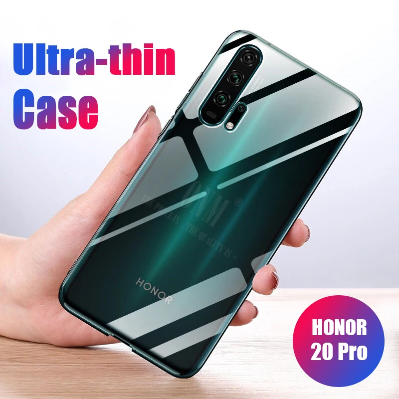 Чехол для HUAWEI Honor вид 20 V20 20i 20s Прозрачный чехол из ТПУ/силикона установлены Бампер Мягкий чехол на Honor 20 Pro прозрачный защитный чехол для задней крышки - Цвет: Honor 20 Pro