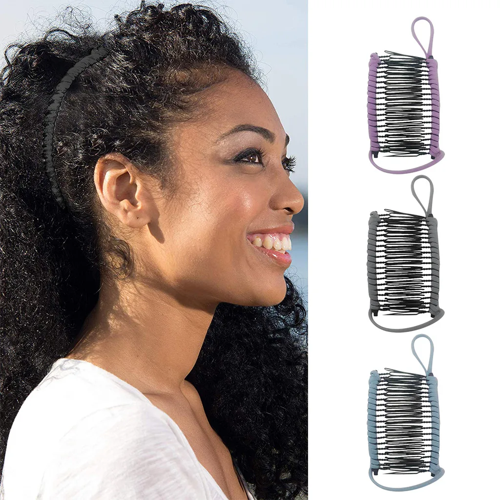 

Women Vintage Banana Hair Clip Women Lazy Hair Comb Vintage Stretchable Hair Christmas Hair Accessory Stretchable Banana Comb
