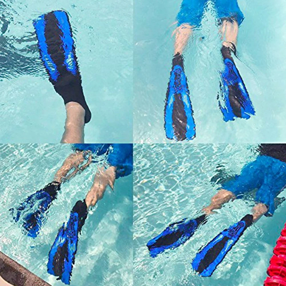 

Snorkeling Diving Swimming Fins Adult Flexible Comfort Swimming Fins Submersible Foot Fins Flippers Water Sports