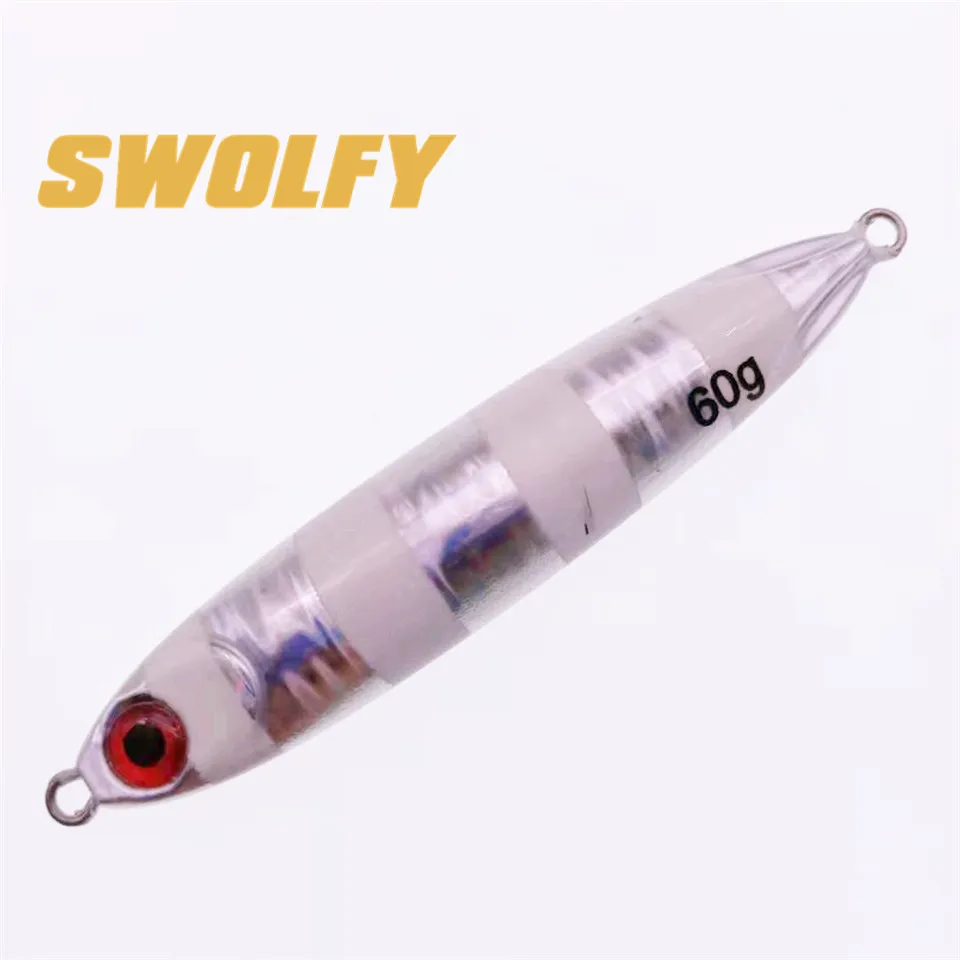 SWOLFY, 6 шт., свинцовая рыба, 30 г/40 г/60 г, искусственная приманка, металлическая Тонущая приманка, приманка для ловли на крючок, рыболовные принадлежности