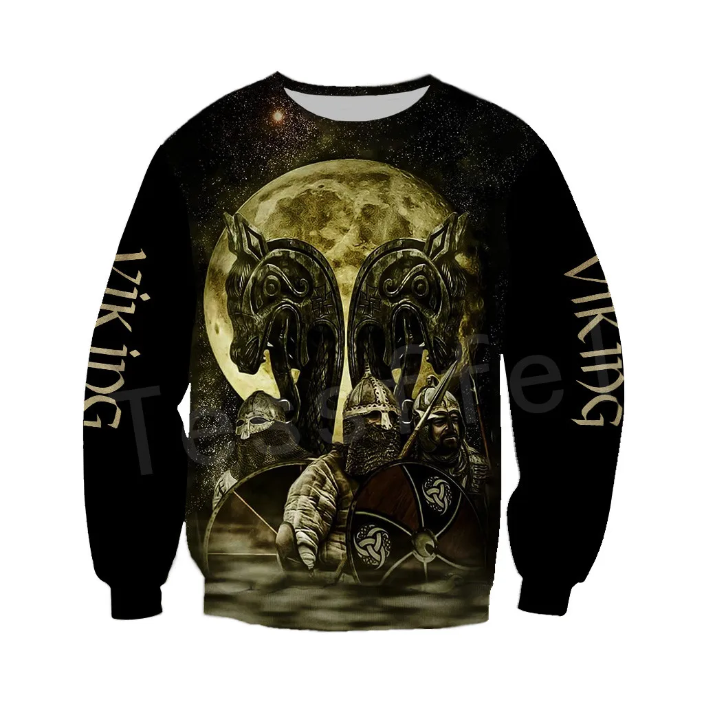 sweatshirts Tessffel унисекс Викинги татуировки викингов, бегом, для зала Harajuku MenWomen в стиле "хип-хоп" 3dprint застежки-молнии/кофты/толстовки/куртка s17 - Цвет: sweatshirts