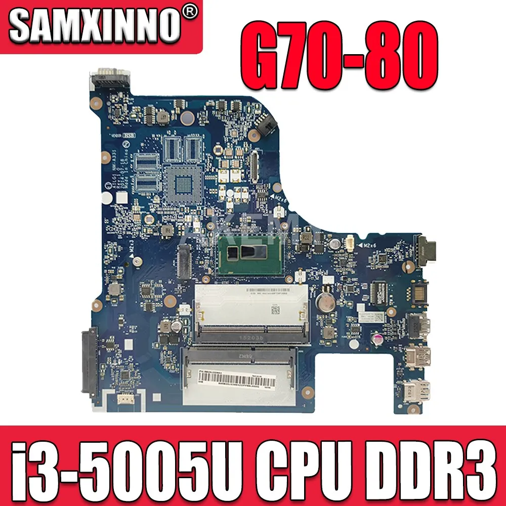 NM-A331 is suitable for Lenovo G70-70 G70-80 Z70-80 notebook motherboard CPU i3-5005U DDR3 100% test work | Компьютеры и офис