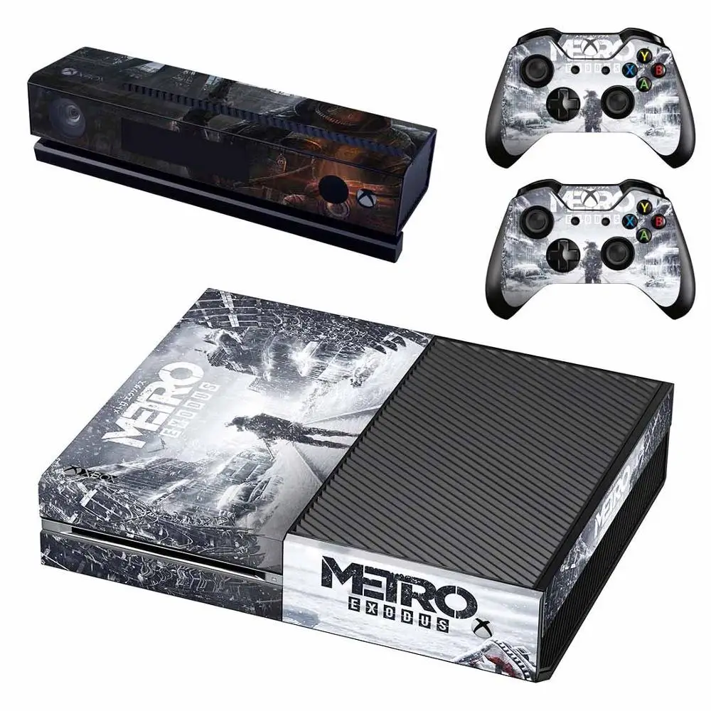 GSTM2579 Наклейка s Metro Exodus для xbox one, наклейки на кожу, стикеры Adesivo для xbox one, консоль Kinect, два контроллера - Цвет: GSTM2579