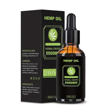 

30ml Organic Hemp CBD Oil 5000mg Hemp Seed Oil Extract Drop Herbal Bio-active Essential Oil For Pain Relief Reduce Sleep Anxiety