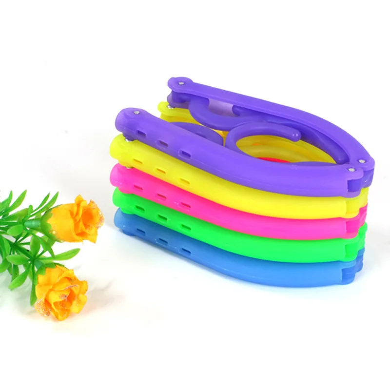 Easy Brigade Travel Business Trip Portable Foldable Clothes Rack Household Candy-Colored Multi-functional Folding Hanger