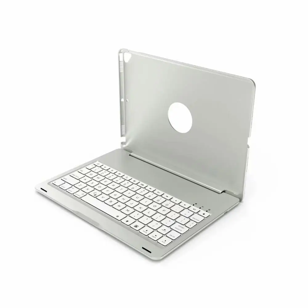 Silvery Умный чехол для клавиатуры с подсветкой для iPad 10,2, 7 цветов, чехол для клавиатуры для iPad 7го поколения, A2197, A2200, A2198, A2232, чехол - Цвет: Silvery