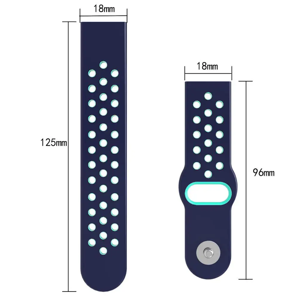 18 мм силиконовый ремешок сменный ремешок для samsung Galaxy Fit SM-R370 Пряжка для ногтей часы спортивный ремешок аксессуары