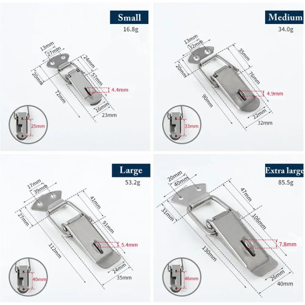 Buckle Clamp Small Duckbill Spring Buckle Toolbox Lock