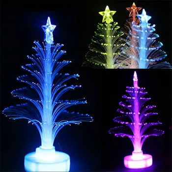 

1pcs New Christmas Tree Lamp Light Colorful LED Fiber Optic Nightlight Children Xmas Gift Xmas Decoration Night Light-Up Toy