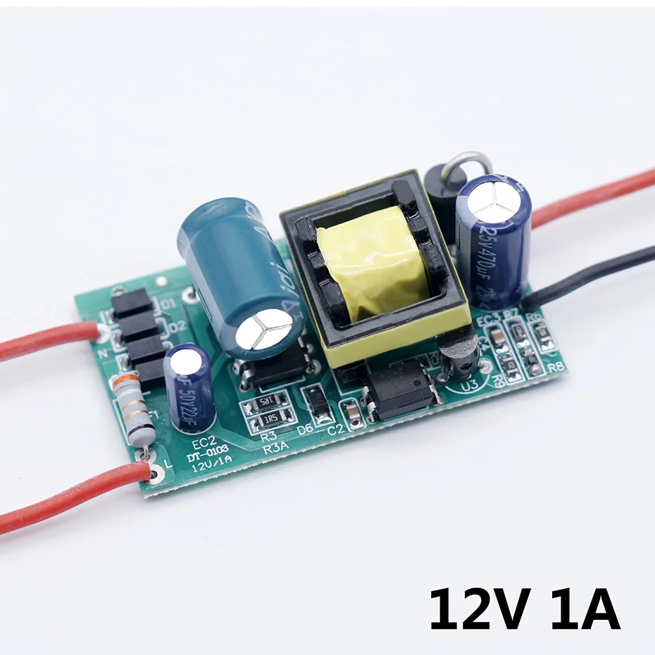 Светодио дный драйвер 220 В к DC12V 1A свет 24 В 6 Вт 12 Вт 24 Вт 36 Вт 60 Вт для 24 В 2A 5A светодио дный Питание 12 В трансформаторы 12 вольт для светодио дный s