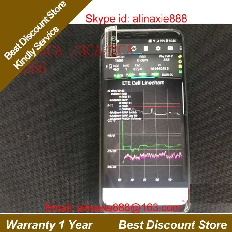 

Free shipping +s9 g9600 tems pocket handset+support volte & 4CA + QAM256 + 4X4 MIMO