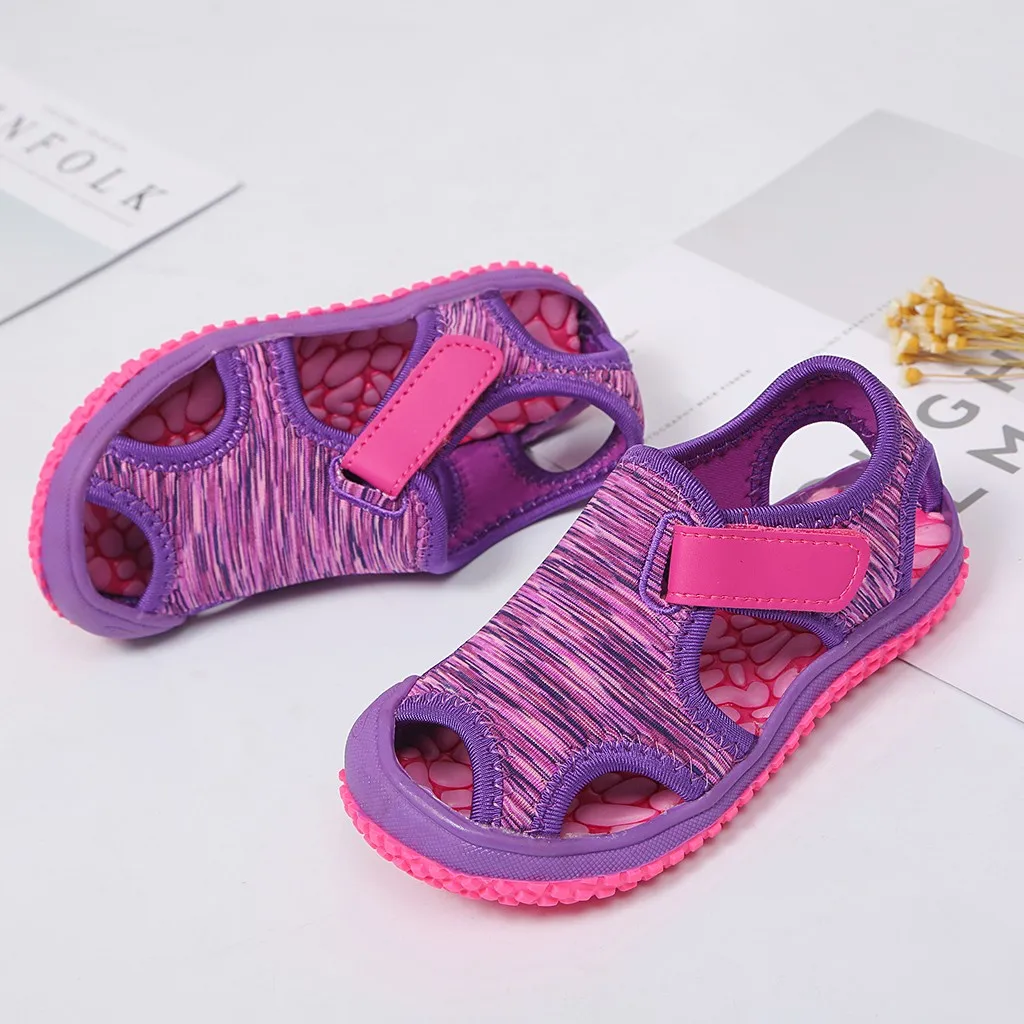 Girls' Sandals Boys' Water Shoes Kids Comfort Beach Sandals Baby Closed-Toed Shoes Beach Toddler Summer