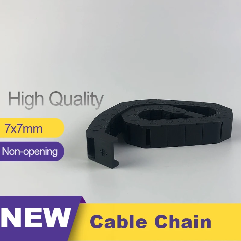 1 Meter Cable Chains 7x7 mm Bridge Type 7mm Inner Height Non-Opening Nylon Mochine Towline Plastic Cable Chain Drag Chain