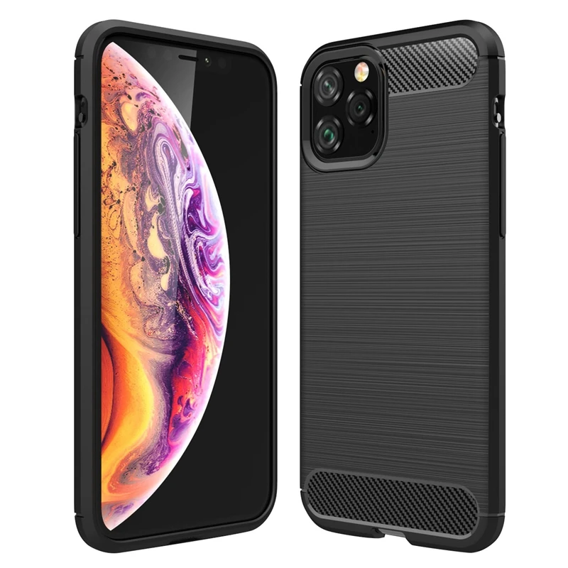 Для IPhone 11 Pro Max чехол Coque роскошный противоударный ультра-тонкий мягкий чехол из ТПУ-6,5 Дюймов