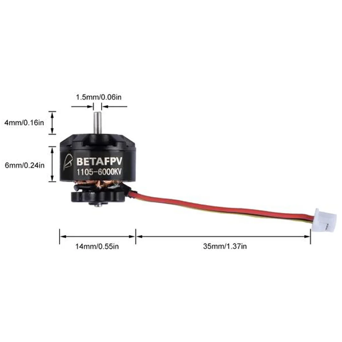 BETAFPV 1105 5000KV 4S бесщеточный двигатель с 3018 3x1 8 3 дюйма 2 весла 1 5 мм отверстие PC