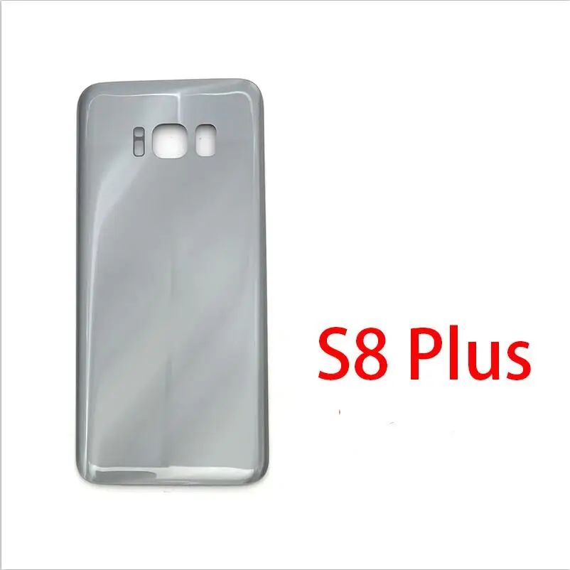 S8 Plus Silver Задняя стеклянная крышка для samsung Galaxy S8 S8 Plus G9500 G9550 корпус батарейного отсека задняя крышка - Цвет: S8 Plus Silver