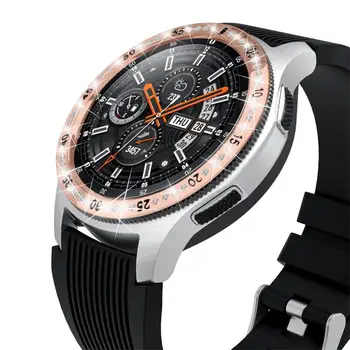 

For Samsung Galaxy With drill Watch Ring Adhesive Cover Anti Scratch Stainless 5.27