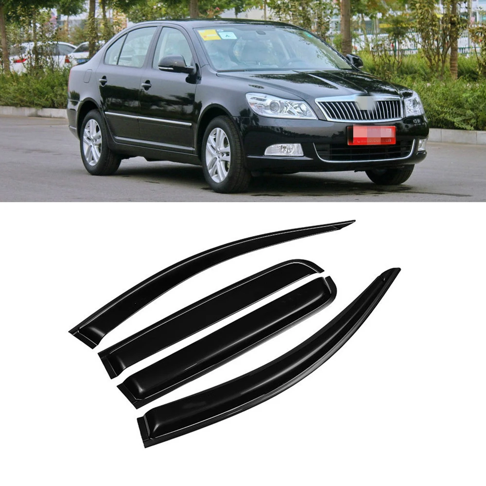 Cửa sổ xe hơi làm lệch hướng Tấm Che Nắng Mưa gurad mỏng TRIM mái hiên nơi trú ẩn cho Skoda Octavia 2007 2008 2009 2010 2011 2012 2013 2014 mưa tấm che